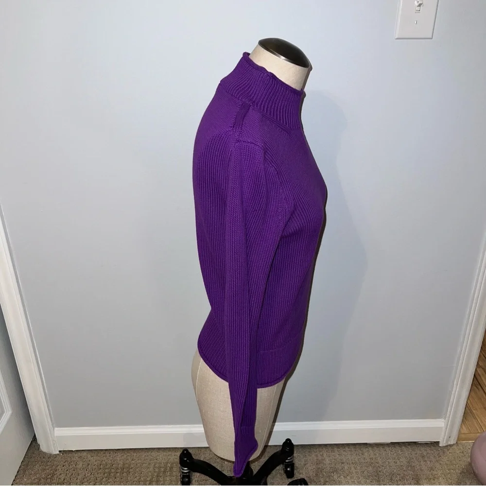 NWT J. Crew New Heritage Rollneck Trade Sweater Dark Iris XS